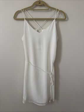 White Strappy Slip Dress